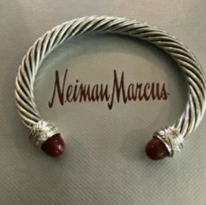 David Yurman 7mm coral & diamond bracelet